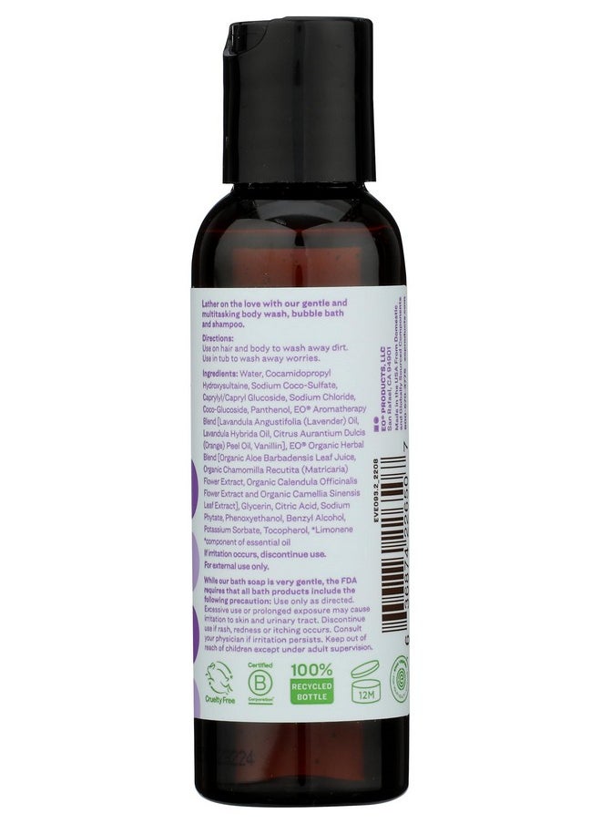 Everyone For Every Body 3-In-1 Soap Travel Size, Body Wash, Bubble Bath, And Shampoo, Vanilla And Lavender, 2 Fl Oz- (Container May Vary)  - Image 2