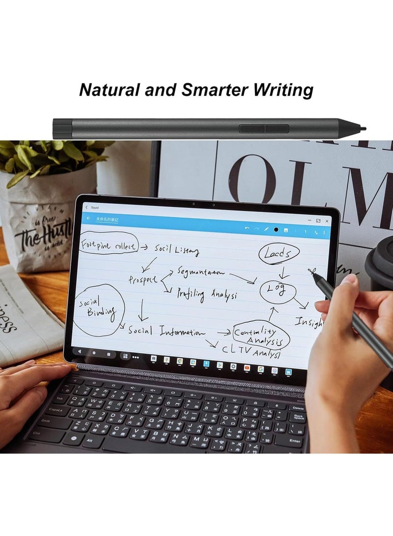 NALACAL Digital Pen 2 Compatible with Lenovo Digital Pen 2, Compatible for Lenovo Yoga Book 9/2-in-1/7i/9i, ThinkBook 14 2-in-1/14s Yoga/Plus G4, IdeaPad Duet 3/5, 13w/300w Yoga Pen (Gray) - Image 5