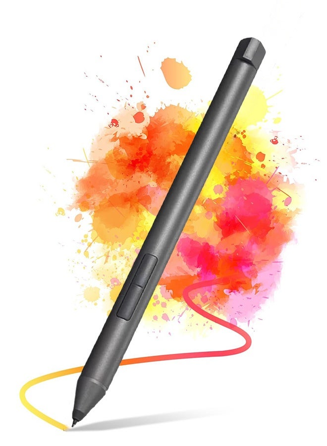 NALACAL قلم NALACAL الرقمي 2 متوافق مع قلم Lenovo الرقمي 2، ومتوافق مع Lenovo Yoga Book 9/2-in-1/7i/9i، وThinkBook 14 2-in-1/14s Yoga/Plus G4، وIdeaPad Duet 3/5، وقلم Yoga بقوة 13 واط/300 واط (رمادي) - Image 1