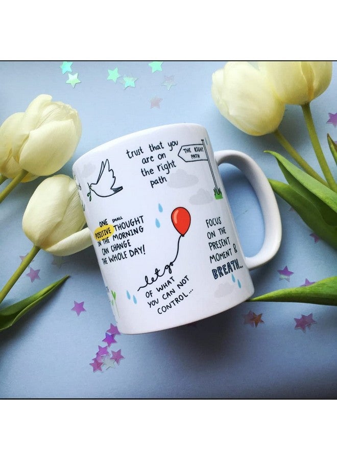 DAYS Motivational Quote Coffee Mug Law Of Attraction Self Care Manifest Affirmation Positivity Gift Mindset Motivational Ceramic Mug Gift To Friend Brother Sister And Everyone, 350 Ml - Image 1