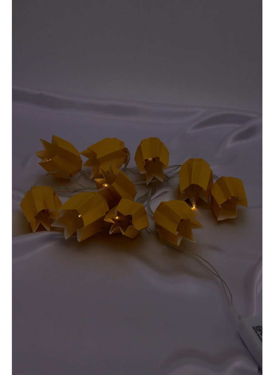 Tchibo - Led Paper Lantern String, Yellow - Image 1