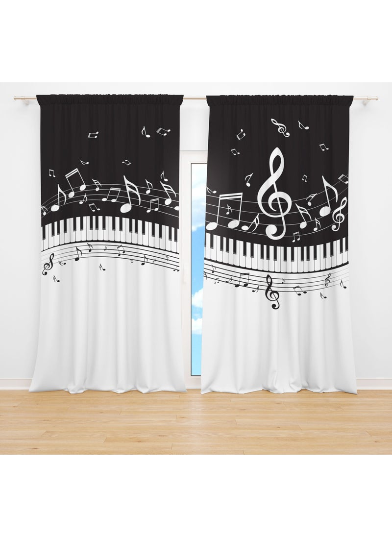 Erayshome Note Piano Patterned Digital Printed Living Room Background Curtain - pzsku/ZF078075B3EC7D824E74FZ/45/_/1725792618/d766e47d-6d89-489d-833f-62f23ea80aa8