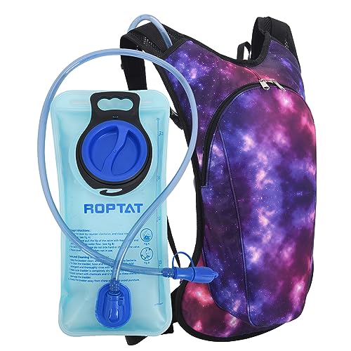 Roptat Hydration Backpack Pack with 2L Hydration Bladder Lightweight Water Backpack Daypack Pouch for Women Men Running Riding Biking Galaxy 3 - Image 1