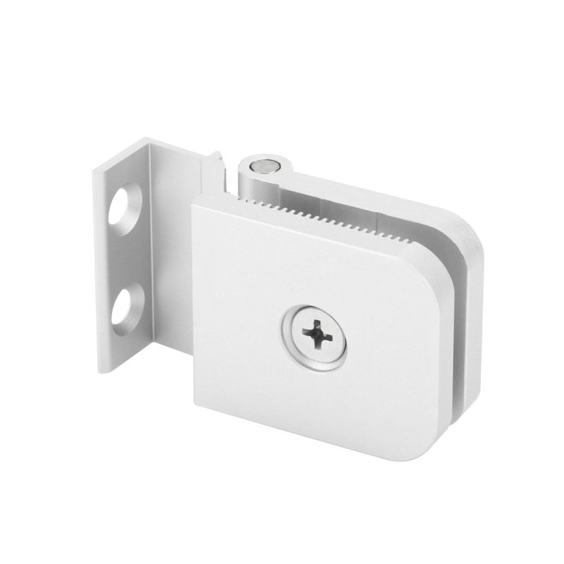 SyunsXoon Glass Shower Door Hinge Aluminum Silver Door Mount Hinge Fits 14 Inch FramedGlass Shower Doors Residential Use Shower Doors Hardware Replacement Part 1Pcs - Image 2