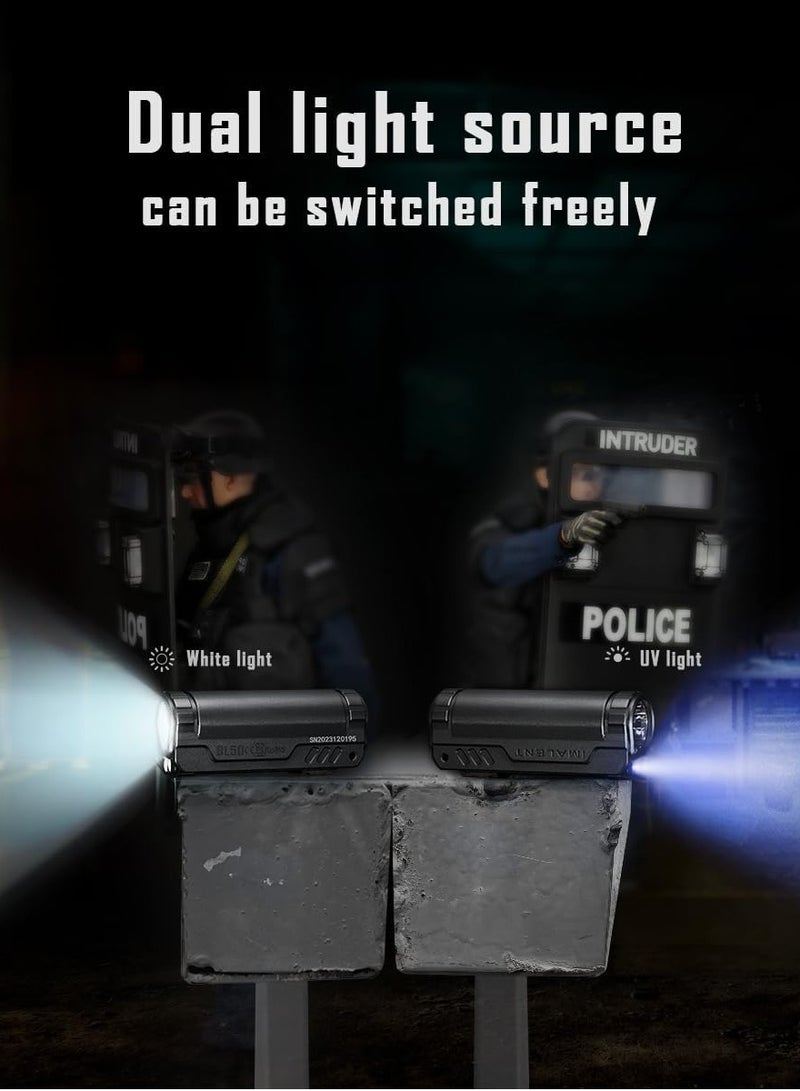 IMALENT BL50 Mini Flashlight 3600 Lumens Dual Light Source EDC Torch with White LED and UV Light, Built-in Rechargeable Battery for Outdoors, Emergency, Work, Camping - Image 5