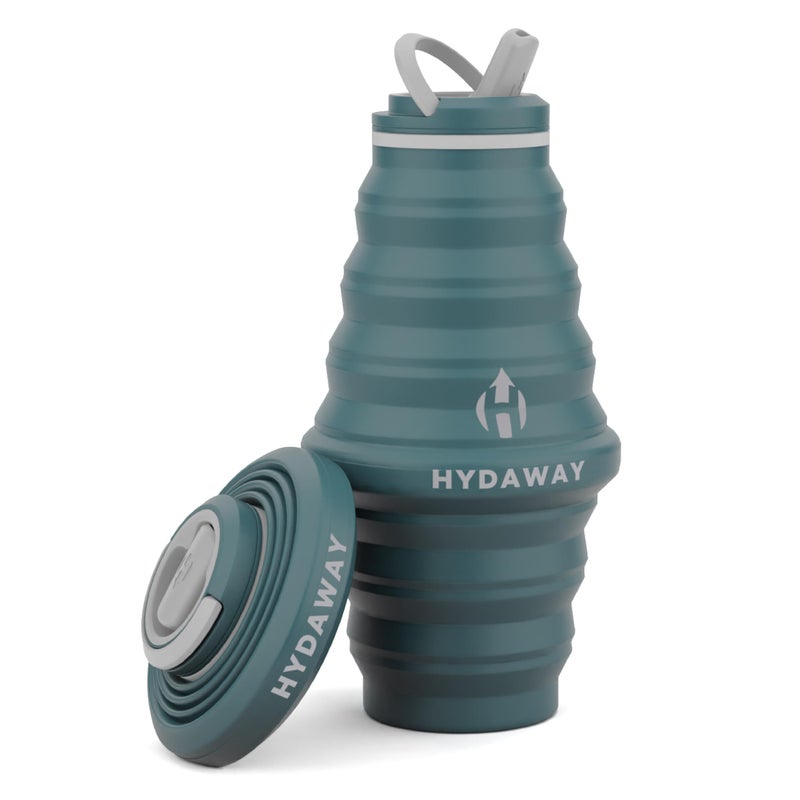 HYDAWAY 25oz Collapsible Travel Water Bottle - BPA-Free, Leakproof, Lightweight, Space-Saving - Perfect for Hiking, Travel, and All-Day Hydration - Image 1
