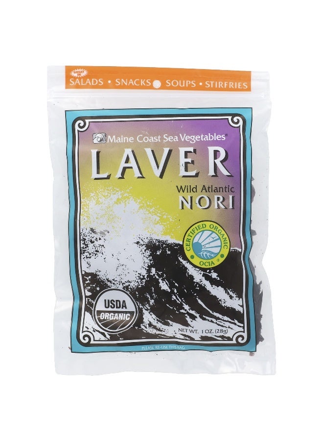 Maine Coast Sea Vegetables Maine Coast Sea Vegetables, Laver, Wild Atlantic Nori, 1 oz (28 g)  - Image 1