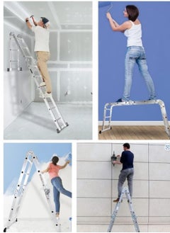 BOSS LIFE STYLE Boss Lifestyle Multipurpose Aluminium Ladder - 4.7 Meters (16 Steps)  - Image 4