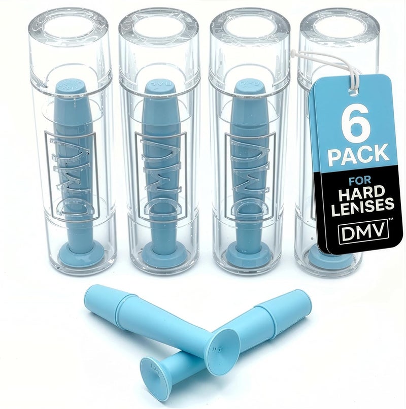 DMV Advanced compact design Ultra Hard Contact Lens Remover (Blue, 6 Pack) Classic trendy design picks - Image 1