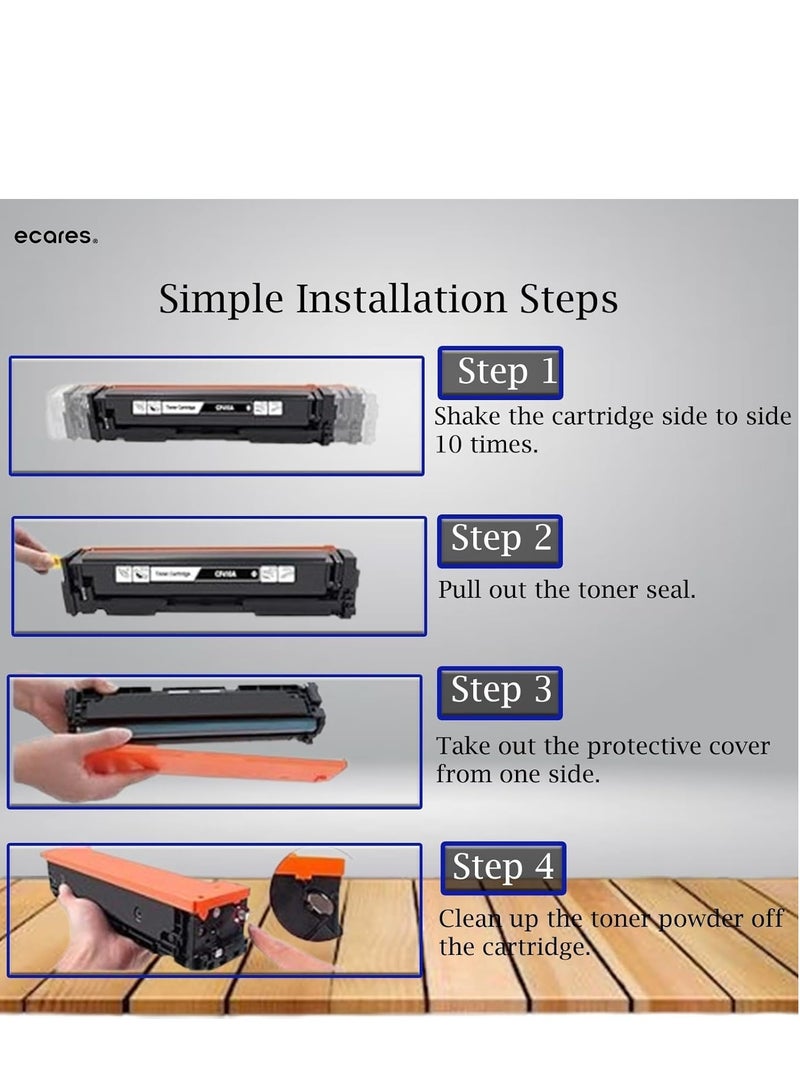 ECARES® 216A W2210A Compatible toner cartridge is suitable for Printer HP Color LaserJet Pro M255dw,Pro MFP M282dn, Pro MFP M183dw, Pro MFP M182dn, Pro MFP M183fdw (Black) - Image 3