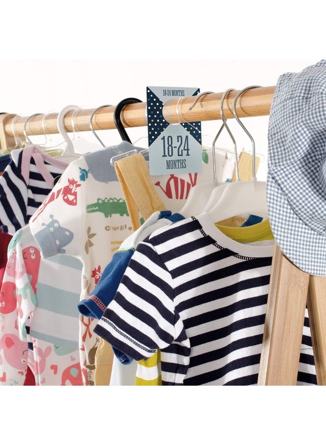 Canopy Street Baby Boy Closet Clothing Dividers / Closet Organizer For Baby Clothes Newborn To 4T / 4" x 6" Boy Nursery Clothes Size Dividers - Image 5