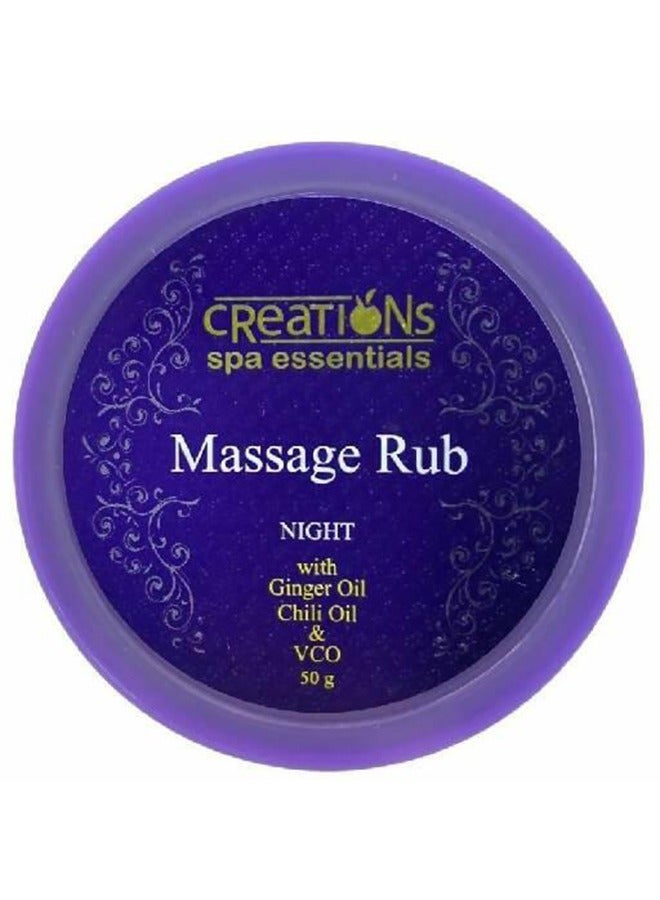 Creations Spa Essentials Massage Rub Night 50g