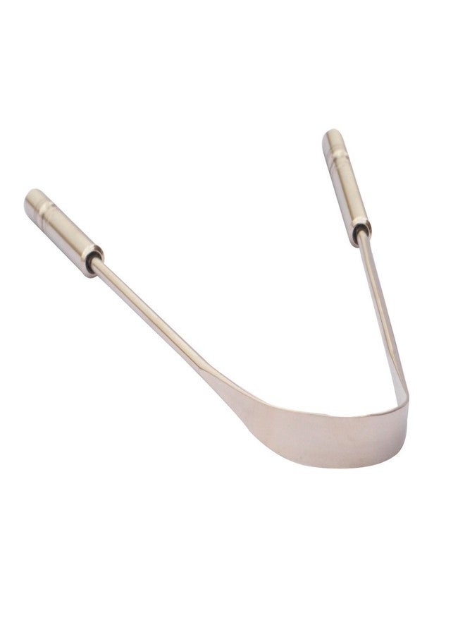BlomiDeal Surgical Grade Stainless Steel Tongue Cleaner Scraper -Bacteria Inhibiting, Non-synthetic Grip -Sterilizable - Image 1