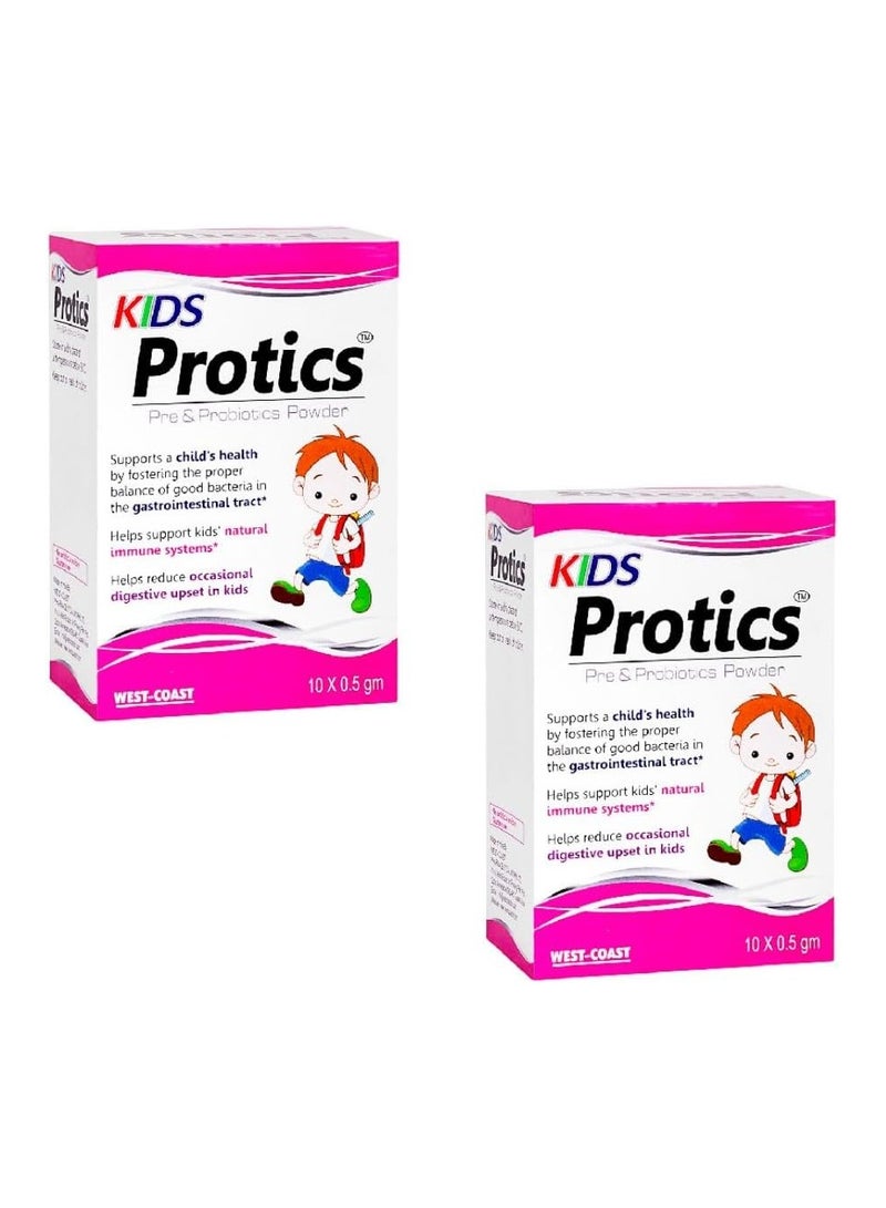 Protics Kids Protics Pre & Probiotics Powder pack of 2 - Image 1