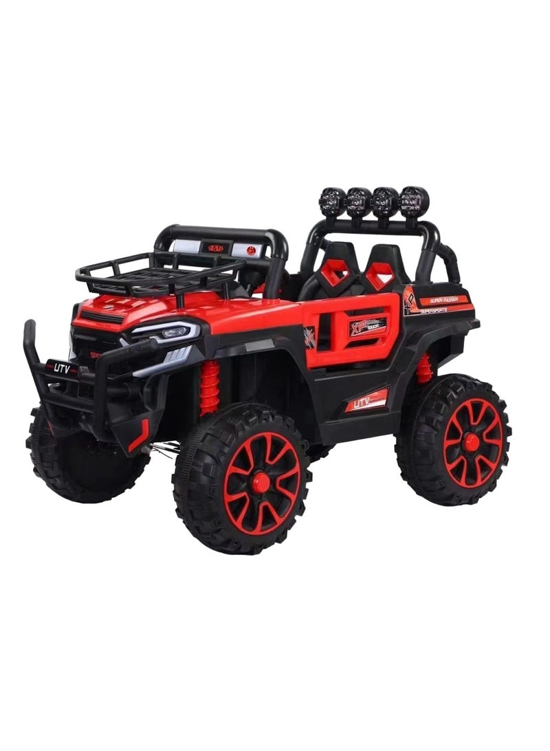 Lancia Electric Rides on Car for Kids with Remote Control - Red - DLX-6188