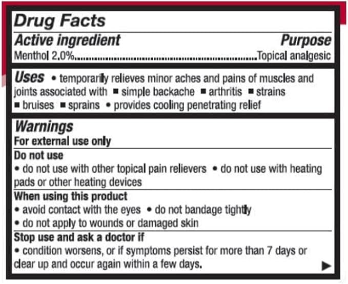 Leader Mineral Ice Blue Gel Menthol 2 Pain Relief Gel Topical Analgesic for Muscle Pain Backache Arthritis  Sport Injuries for Adults and Kids 2 Compare to Mineral Ice 8 oz - Image 5