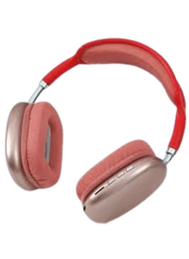 Generic - P9 Bluetooth Wireless Headset With Mic Red - Image 1