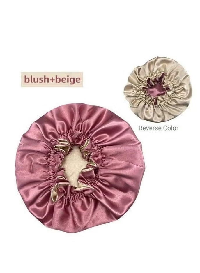 Totti Satin Hair Bonnet For Sleeping, Natural Curly - Image 2