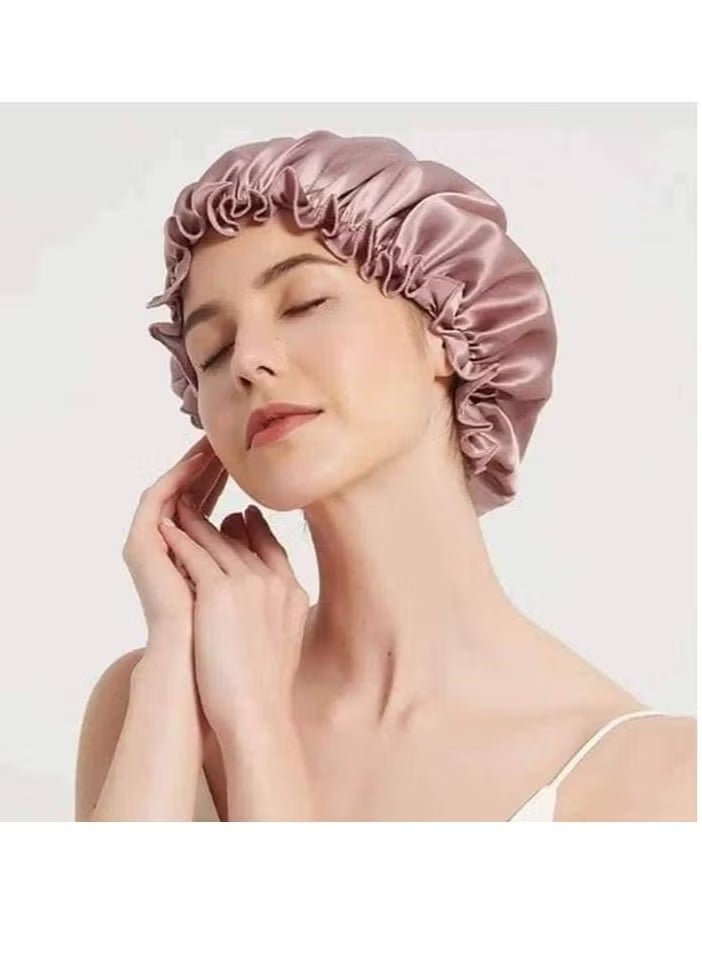 Totti Satin Hair Bonnet For Sleeping, Natural Curly - Image 3