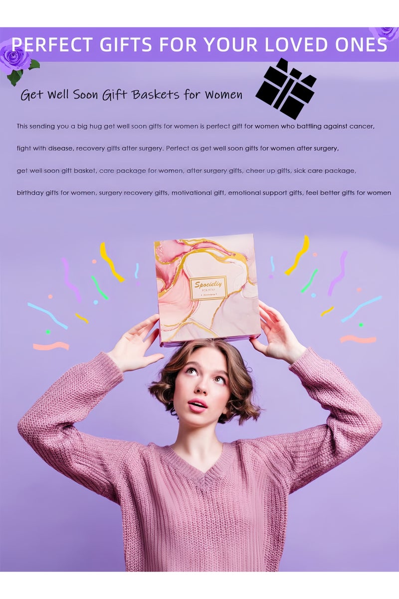 Fasola Gifts Basket for Women - Birthday Gift Box Set Contains 14 Items Inspirational Gift,Relaxing Spa Care Package for Women Friendship,Friend Gifts for Women (Ramadan/Anniversary Gift for Her) - Image 4