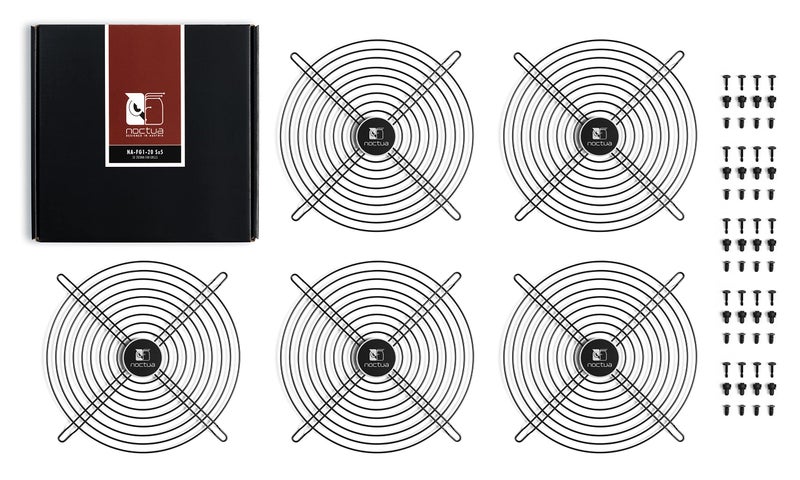 Noctua NA-FG1-20 Sx5, Fan Grills for 200mm Fans (Set of 5, Black) - Image 2