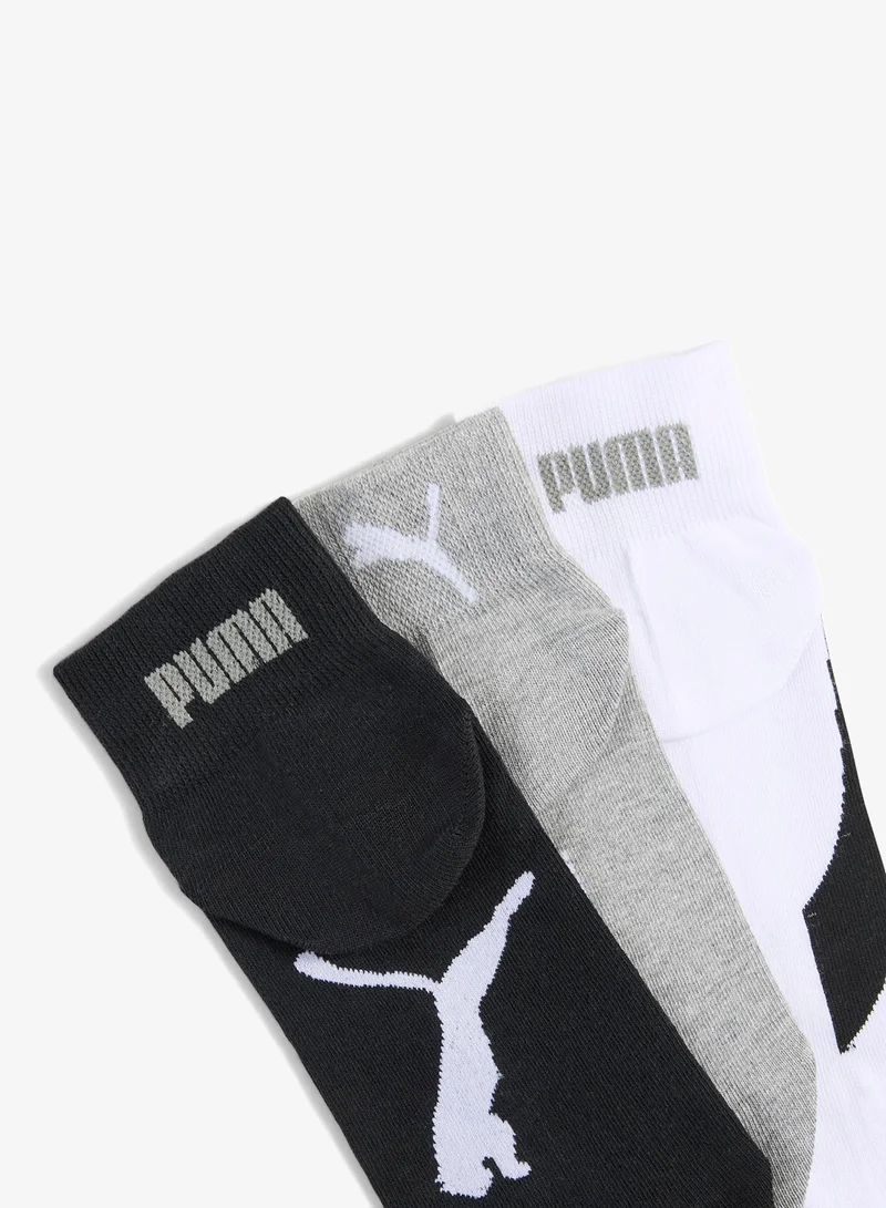 PUMA 3 Pack Lifestyle Quarter Socks