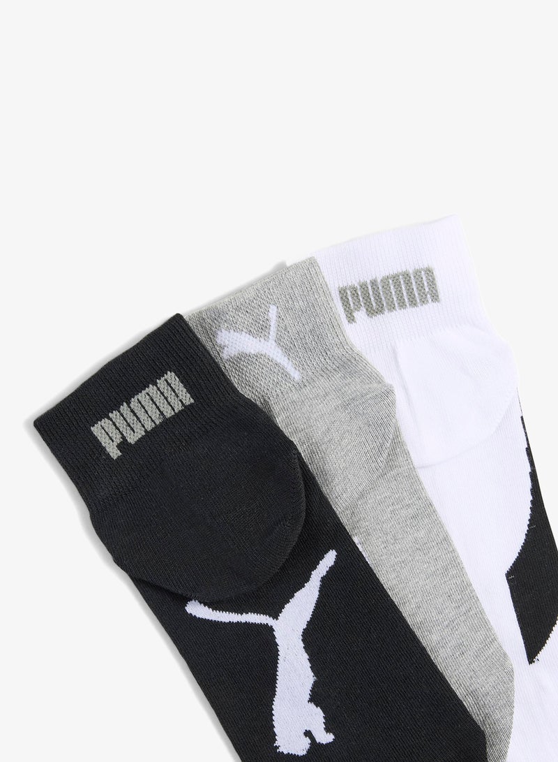 PUMA 3 Pack Lifestyle Quarter Socks - Image 2