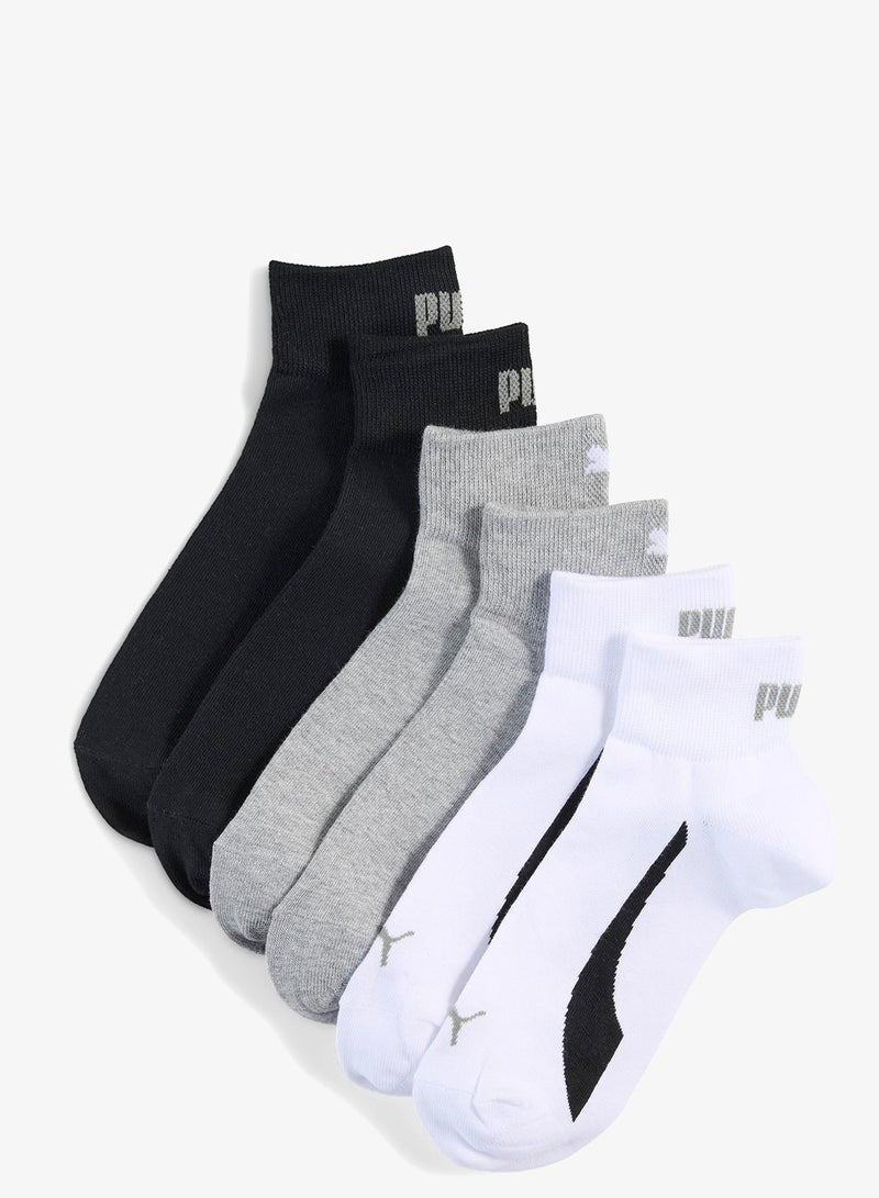 PUMA 3 Pack Lifestyle Quarter Socks - Image 1