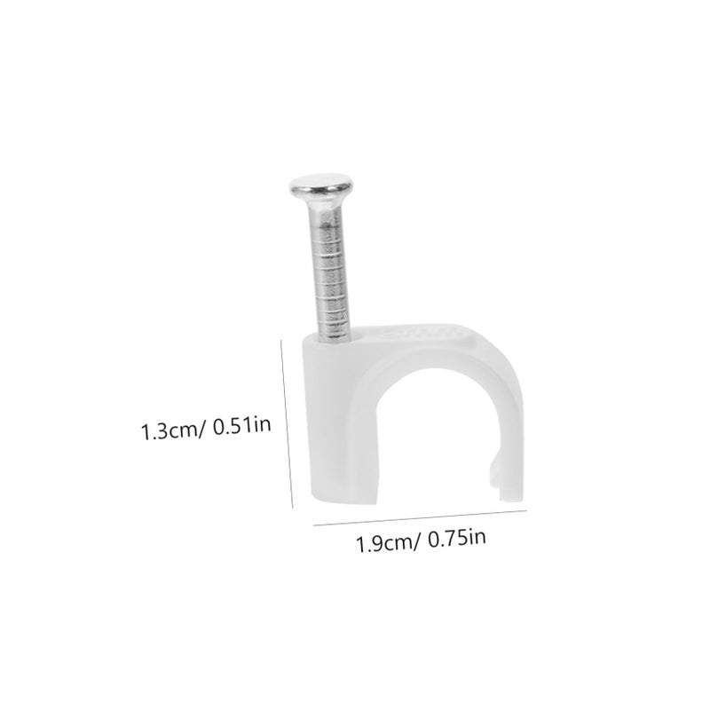 Ethernet Cable Clips 300PCS Wire Tacks Cord Organizers For Wall Size 1 90X1 30X1 00CM - Image 3