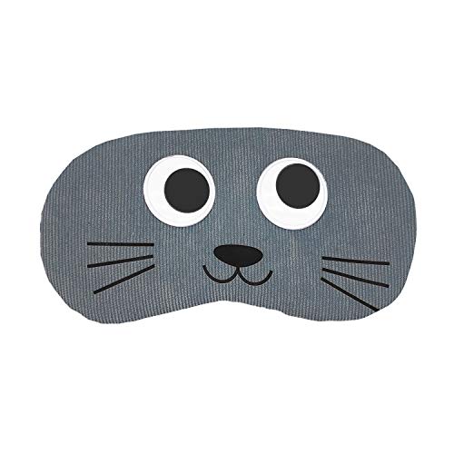 Jenna Gel Sleeping Eye Shade Mask Cover For Insomnia, Meditation, Puffy Eyes And Dark Circles (Eyes_Cat_Grey_Gel) - Image 5