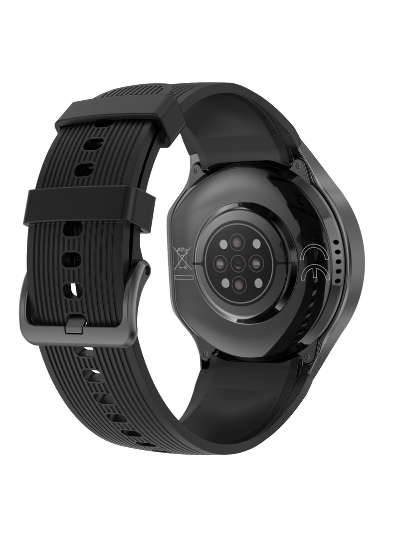 DT - DT Watch X Smart Watch Bluetooth Call AMOLED Round Screen 3D Surround Vision GPS Track Sports Smart Watch - Image 1
