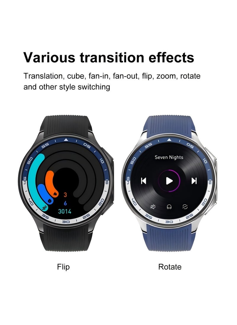 DT - DT Watch X Smart Watch Bluetooth Call AMOLED Round Screen 3D Surround Vision GPS Track Sports Smart Watch - Image 1