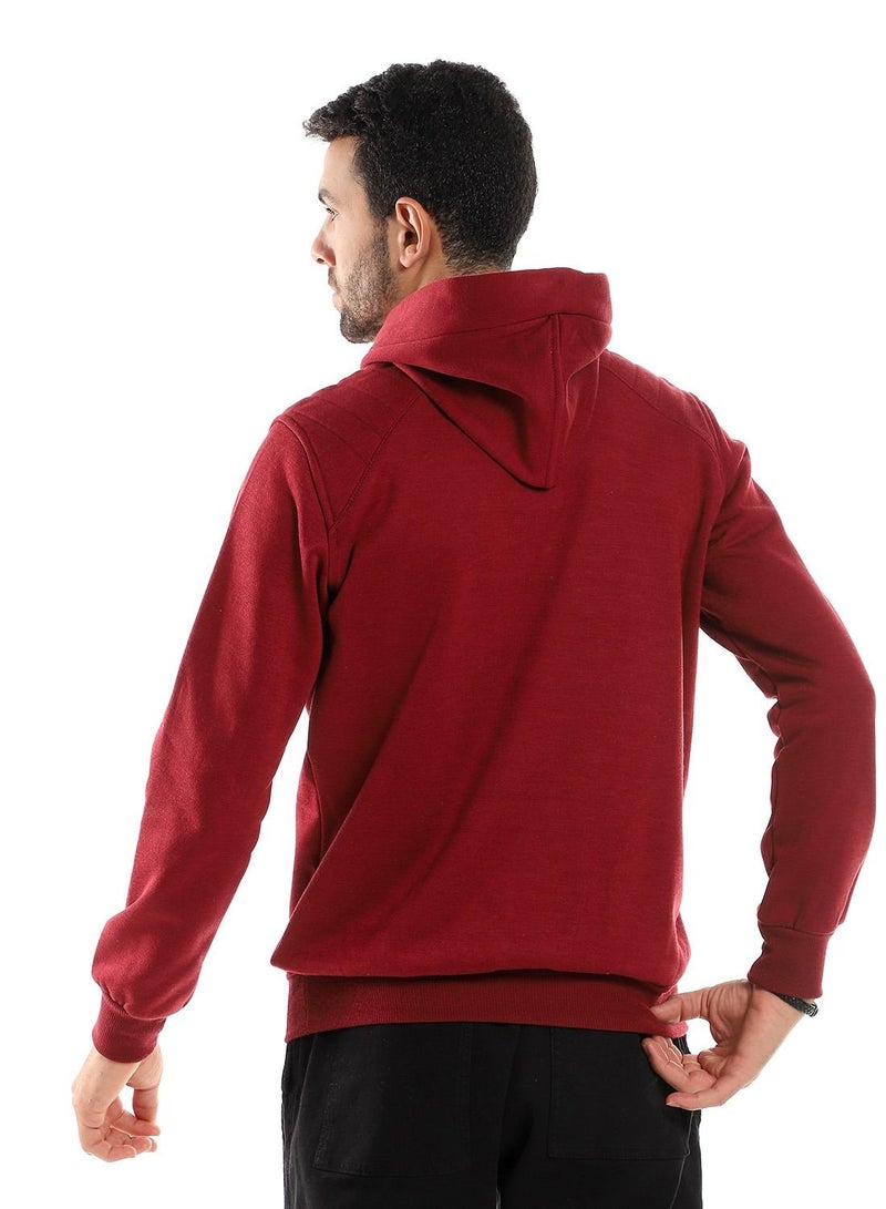 Caesar Mens Plain Hoodiewith Side Pockets - Image 3