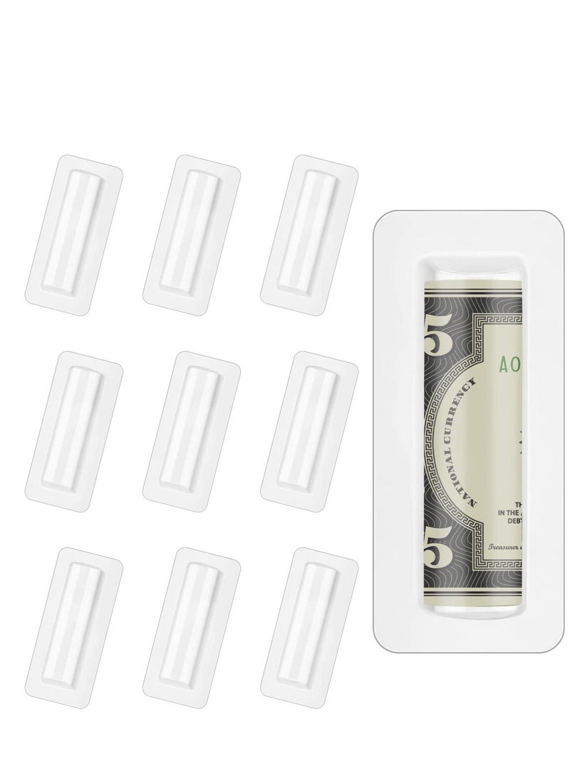 Excefore 60 Pcs Lip Balm Pouches, Clear Cash Pouch, Plastic Clear Lipstick Holder, Suitablefor Gift Card DIY Crafts with Double Side Tape  - Image 1