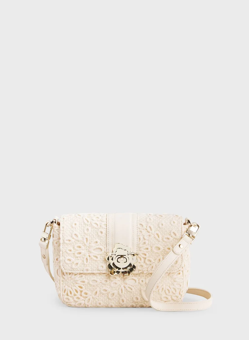 Ted Baker Floreti Magnolia Devore Mini Crossbody Bag