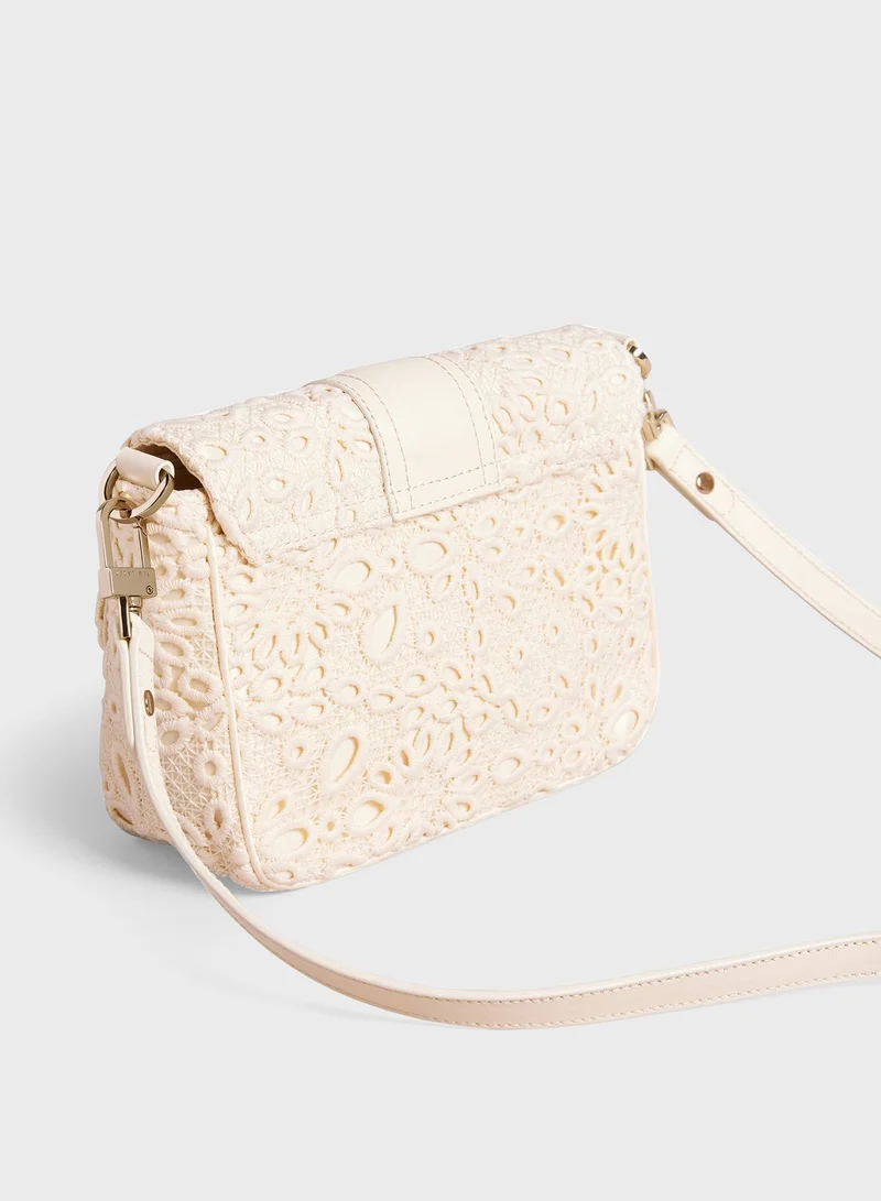 Ted Baker Floreti Magnolia Devore Mini Crossbody Bag
