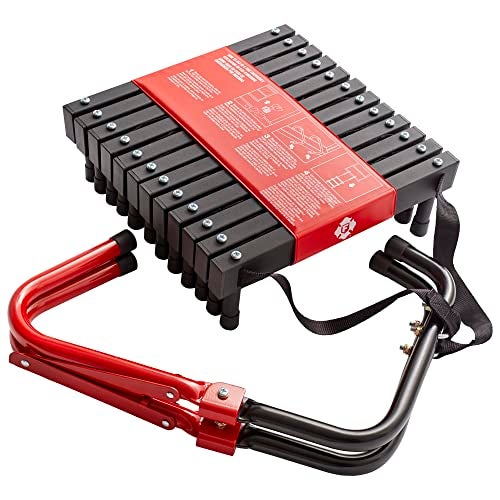 First Alert Two-Story Fire Escape Ladder, 14 Feet, Steel, Anti-Slip, Black - Image 5