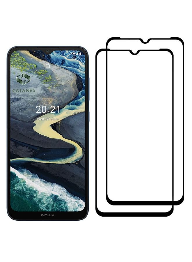 CATANES 2 Pack For Nokia C20 Plus Tempered Glass Screen Protector Full Glue Back - Image 3