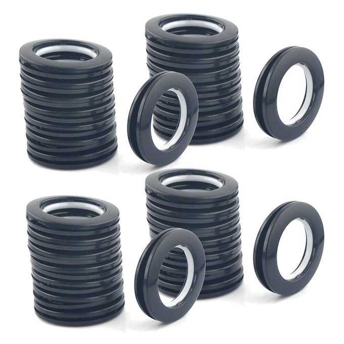 32 PACK CURTAIN GROMMET PLASTIC EYELET RINGS INNER DIAMETER 191640MM CURTAIN EYELET RINGS NANOSCALE KIT MATTE CURTAIN ROD LARGE GROMMET KIT FOR FABRIC SILVER