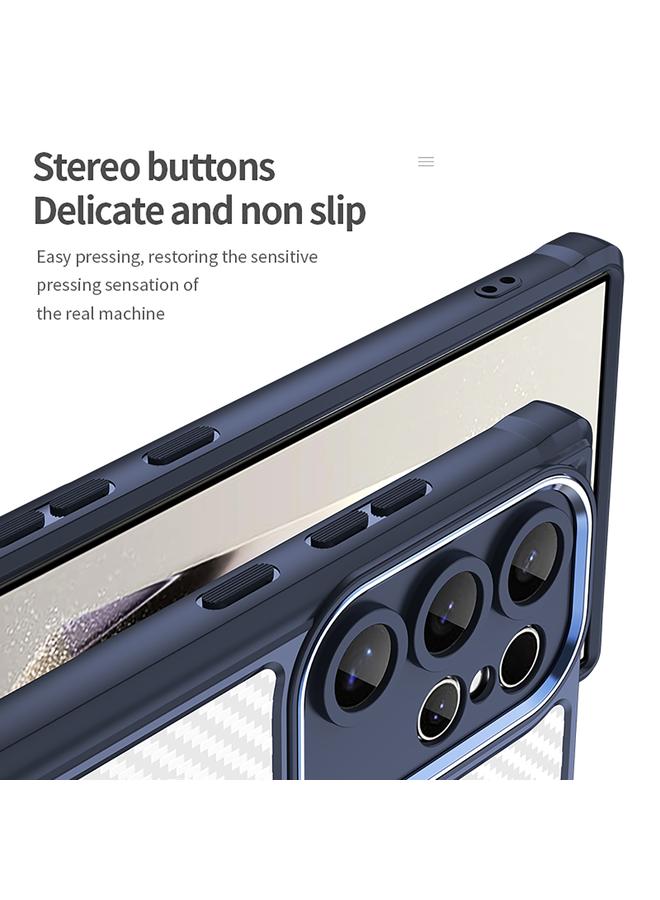 erorex Case For Samsung Galaxy S25 Ultra 5G Carbon Fiber Texture MagSafe Translucent Phone Case - Image 5