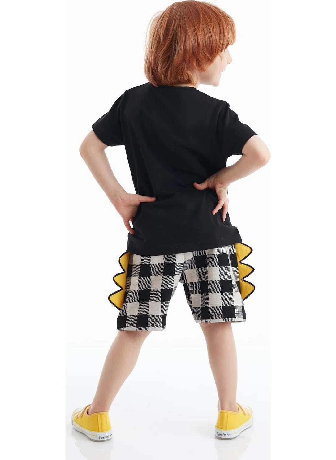 Denokids Yo Dino Boy Shorts Set