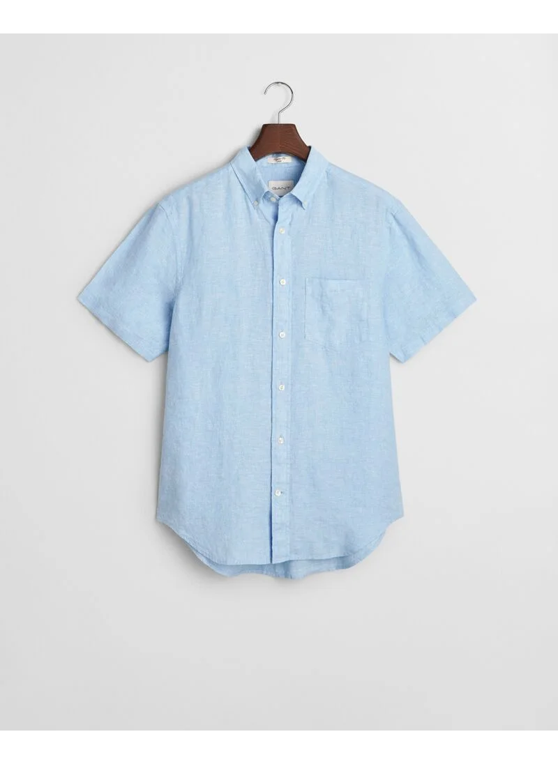 غانت Gant Regular Linen Ss Shirt