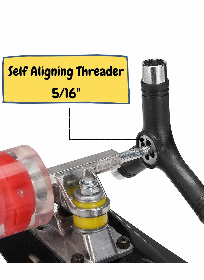 Y&D - Skate Tool, Pack of 2, Skateboard Roller Tool All in One, Kit, Y and T for Skateboard, Longboard Key - Image 1