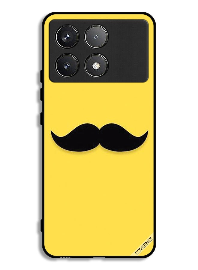 Covernex Xiaomi Poco F6 Pro Protective Case Cover Mustache Clip Art - Image 1