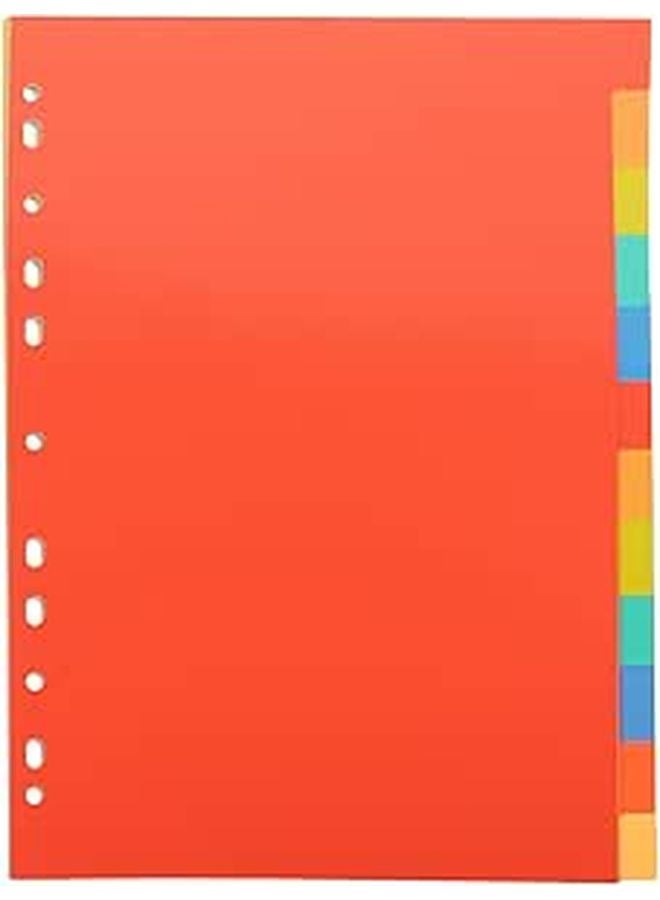 Sturdy A4 Binder Dividers 12 Tab Index Blank Page Markers for Ring Binder Office File Separators - Image 1