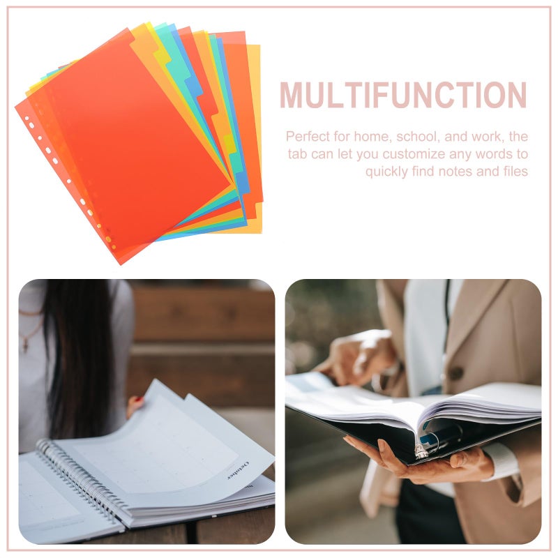 Sturdy A4 Binder Dividers 12 Tab Index Blank Page Markers for Ring Binder Office File Separators - Image 5