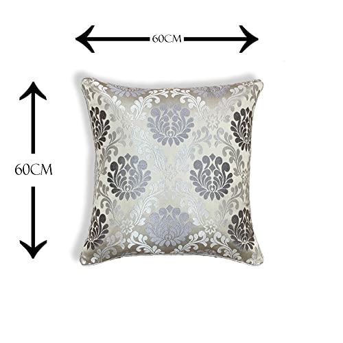 IM FAB® Jacquard Jupiter Design Cushion Cover (24x24, Grey) - Image 5