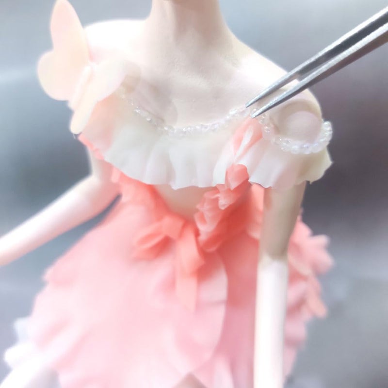 Nara Air-Dry Modelling Clay (0.55 lbs.) Flexible & Translucent in Foil Pack, White, Soft Smooth, High Flexibility, Bend Freely, Non-Toxic, Perfect for Sculpting, Flower Making, Coating and More! - Image 3
