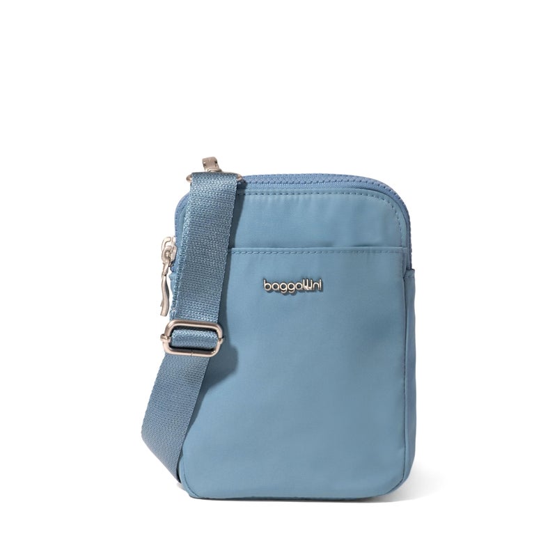 Baggallini Modern Take Two RFID Crossbody - 5"x7" Lightweight Small Phone Wallet Crossbody Bag - Nylon Travel Purse - Image 1