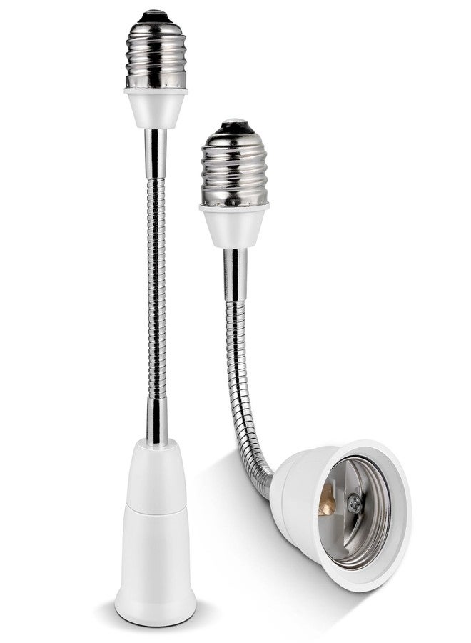 EMNOOTI Light Socket Extender Adapter,Flexible Extension Lamp Socket Adapter,Standard Bulb Screw Base Extension Adapter for Lamps Bulb Security Cameras (20cm (7.87"), 2) - Image 1
